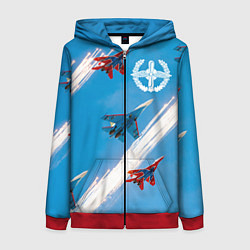 Женская толстовка на молнии Самолеты ВВС