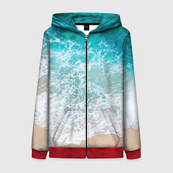 Женская толстовка на молнии Берег