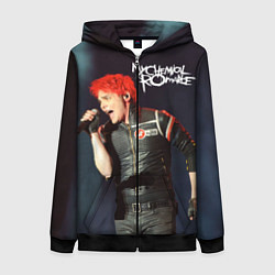 Толстовка на молнии женская Gerard Way, цвет: 3D-черный