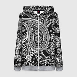Женская толстовка на молнии Paisley