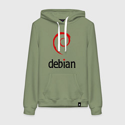 Женская толстовка-худи Debian
