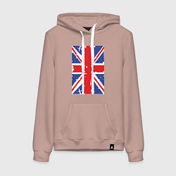 Женская толстовка-худи Британский флаг