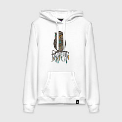 Женская толстовка-худи Сова-шаман