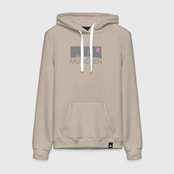 Женская толстовка-худи Bayern Munchen - Munchen City grey 2022