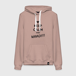 Женская толстовка-худи Keep Calm & WAAAGH