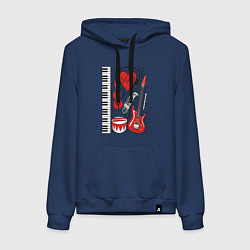 Женская толстовка-худи Истинный меломан