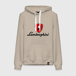 Женская толстовка-худи Logo lamborghini