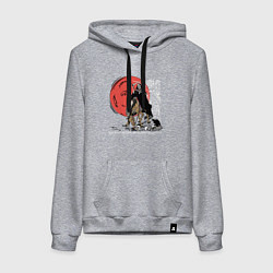 Женская толстовка-худи Темный всадник