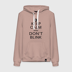 Женская толстовка-худи Keep Calm & Don't Blink