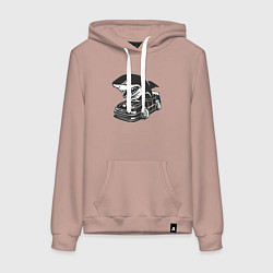 Женская толстовка-худи Акула на Тойоте