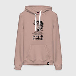 Женская толстовка-худи Catch me if you can