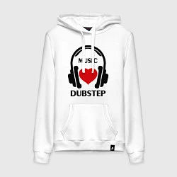 Женская толстовка-худи Dubstep Music is Love