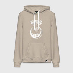 Толстовка-худи хлопковая женская GHOSTEMANE, цвет: миндальный