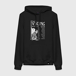 Женская толстовка-худи Viking world tour
