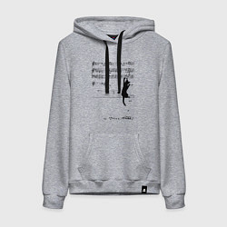 Женская толстовка-худи Music cat