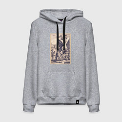 Женская толстовка-худи Рыцарь, пинающий Дракона баллада о рыцаре Джоне Ла