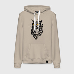 Женская толстовка-худи Сова