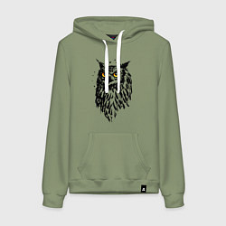 Женская толстовка-худи Сова