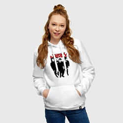 Толстовка-худи хлопковая женская The Matrixx, цвет: белый — фото 2