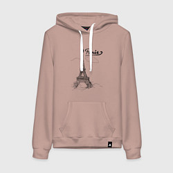 Женская толстовка-худи Париж