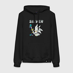 Женская толстовка-худи SONIC Silver