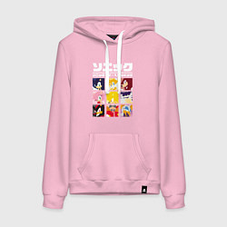 Женская толстовка-худи Японский Sonic