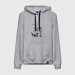 Женская толстовка-худи Курьер - Енот 2 - Пенсия