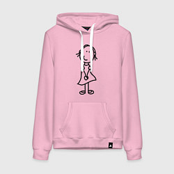 Женская толстовка-худи Человечки с цветком парная жен