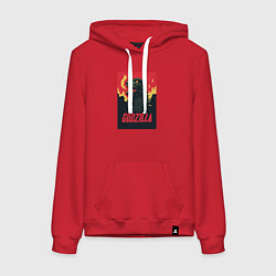 Женская толстовка-худи Godzilla