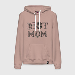 Женская толстовка-худи Лучшая мама - best mom