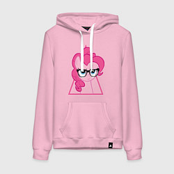 Толстовка-худи хлопковая женская Pinky Pie hipster, цвет: светло-розовый