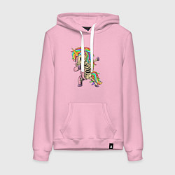 Женская толстовка-худи Единорог зомби