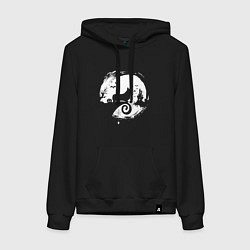 Женская толстовка-худи Полнолуние Корги