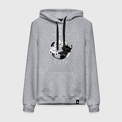 Женская толстовка-худи Просто будь Котом