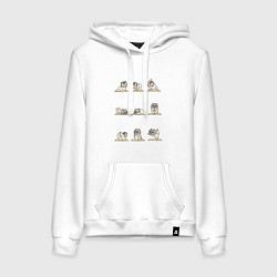 Женская толстовка-худи ЙОГА ОТ ИНОСКЕ