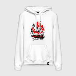 Женская толстовка-худи CYBERPUNK 2077 SAMURAI