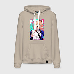 Женская толстовка-худи POWER CHAINSAW MAN ANIME