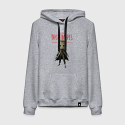 Толстовка-худи хлопковая женская Little Nightmares, цвет: меланж