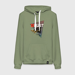 Женская толстовка-худи Rust Стучим в дверь соседу Раст