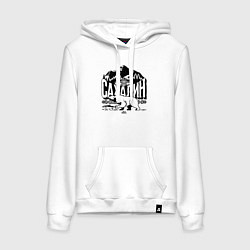 Женская толстовка-худи Остров Сахалин