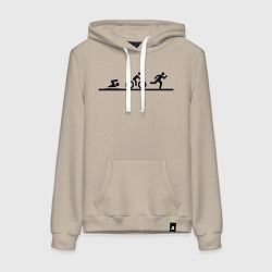 Женская толстовка-худи Троеборье