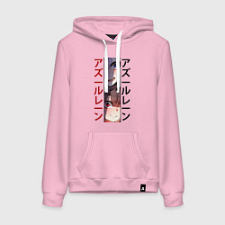 Толстовка-худи хлопковая женская Лазурный путь, цвет: светло-розовый