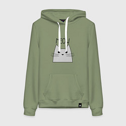 Женская толстовка-худи Котик - Мяу