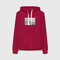 Женская толстовка-худи Японская лягушка Укиё-э