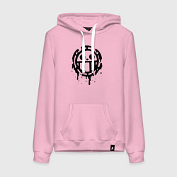 Женская толстовка-худи One Piece знак черной краской