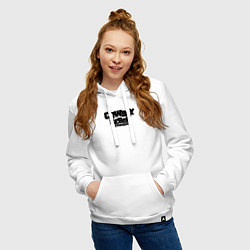 Толстовка-худи хлопковая женская Cowboy Bebop, цвет: белый — фото 2