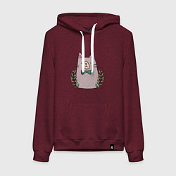 Женская толстовка-худи Торжественный кот