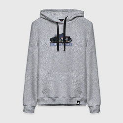 Толстовка-худи хлопковая женская Girls und Panzer Oarai, цвет: меланж