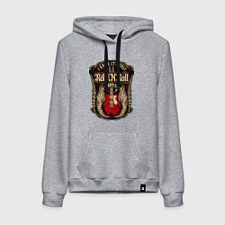 Женская толстовка-худи Гитара и крылья РОК