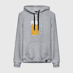 Женская толстовка-худи Beer Cat